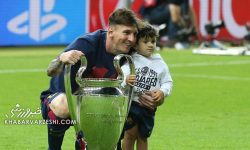 لحظات دلچسب مسی و پسرش